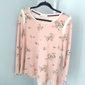 Pink Floral Rewind top